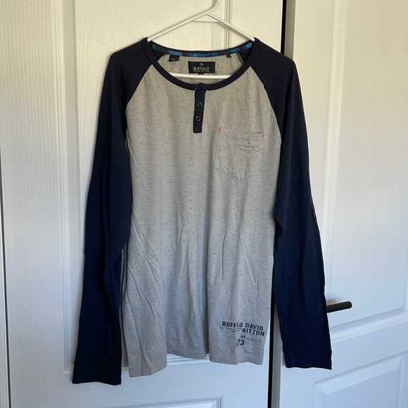 Buffalo long sleeve two tone shirt - Picture 1 of 6